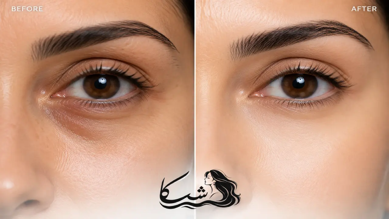مقایسه قبل و بعد از استفاده از کرم دور چشم برای کاهش پف و تیرگی | بهترین کرم های دور چشم برای رفع تیرگی و پف