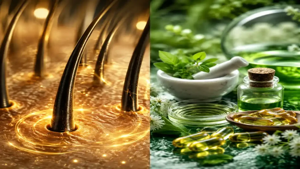 : مقایسه عملکرد ویتامین های عمومی و مکمل های تخصصی ریشه مو مانند قرص پریورین