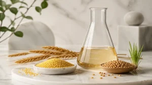 ترکیبات اصلی قرص پریورین شامل عصاره ارزن طلایی و روغن جوانه گندم